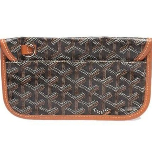 Authentic Goyard Goyardine Saint Louis PM Black Brown Shoulder Tote Bag & Pouch - Picture 11 of 16